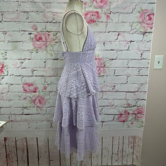 Lulu’s Endless Romance Lavender Ruffled Midi Dress size xs - Picture 7 of 14